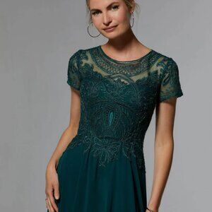 MGNY By Mori Lee Mother of the Bride Dress - Style 71824 in NAVY